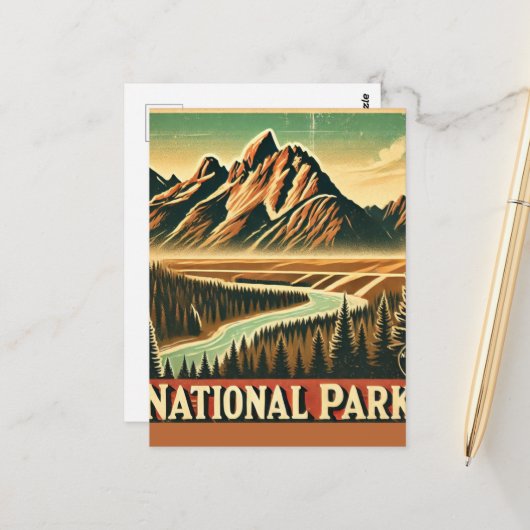 Nationaal Park briefkaart (Voorkant / Achterkant in situ)