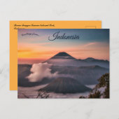 Nationaal Park Bromo Tengger Semeru Indonesië Briefkaart (Voorkant / Achterkant)