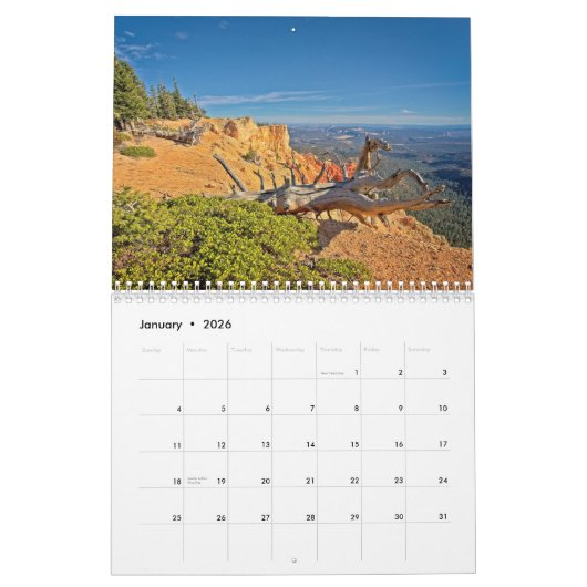 Nationaal Park Bryce Canyon Kalender (Jan 2026)