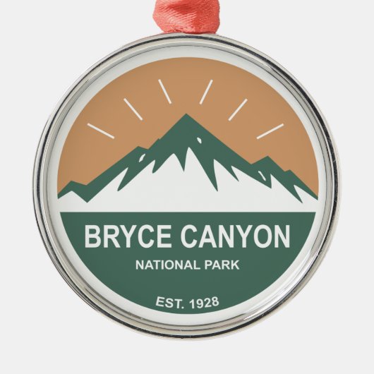 Nationaal Park Bryce Canyon Metalen Ornament (Voorkant)
