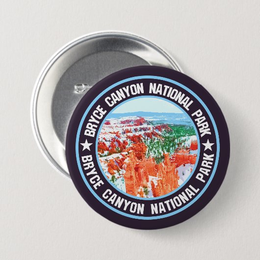 Nationaal Park Bryce Canyon Ronde Button 7,6 Cm (Voorkant /achterkant)