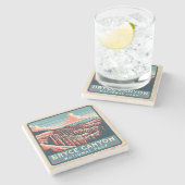 Nationaal Park Bryce Canyon Stenen Onderzetter (Zijkant)