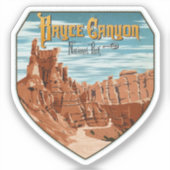 Nationaal Park Bryce Canyon Sticker (Voorkant)