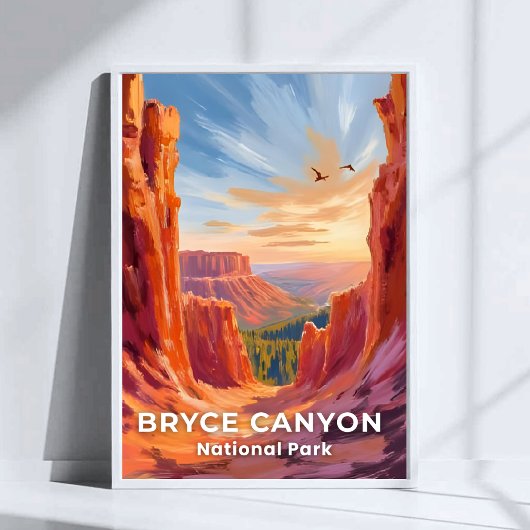 Nationaal park Bryce Canyon | Utah Travel Poster