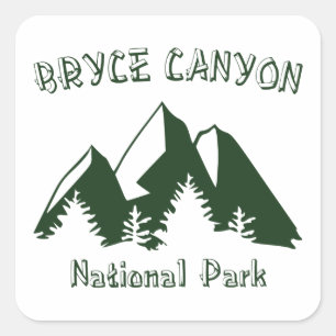 Nationaal Park Bryce Canyon Vierkante Sticker