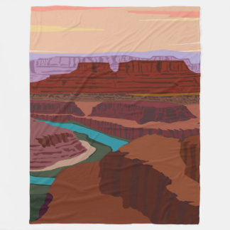 Nationaal park Canyonlands in Utah Fleece Deken