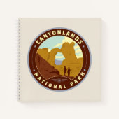 Nationaal park Canyonlands Notitieboek (Voorkant)