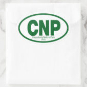 Nationaal park Canyonlands Ovale Sticker (Tas)