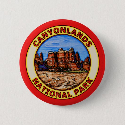 Nationaal park Canyonlands Ronde Button 5,7 Cm (Voorkant)