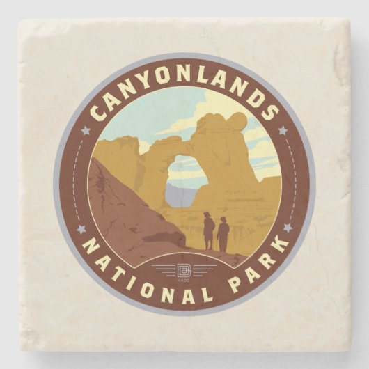 Nationaal park Canyonlands Stenen Onderzetter (Voorkant)