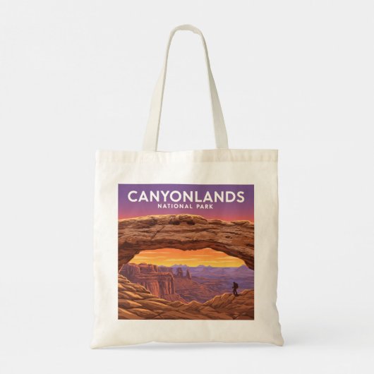 Nationaal Park Canyonlands Tote Bag (Achterkant)