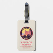 Nationaal park Capitol Reef Bagagelabel (Achterkant verticaal)