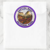 Nationaal park Capitol Reef Ronde Sticker (Tas)