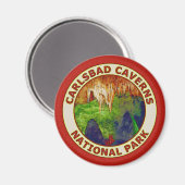Nationaal park Carlsbad Caverns Magneet (Voorkant / Achterkant)