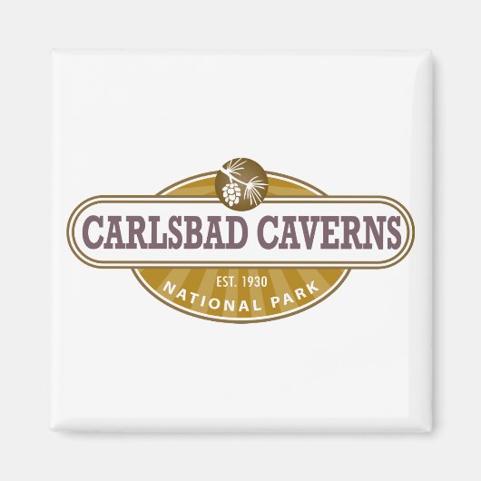 Nationaal park Carlsbad Caverns Magneet (Voorkant)