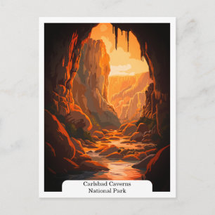 Nationaal Park Carlsbad Caverns, New Mexico VS Briefkaart