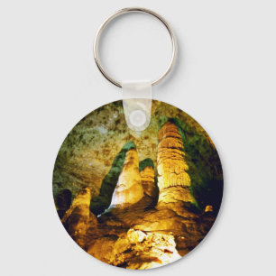 Nationaal park Carlsbad Caverns, verlicht binnenla Sleutelhanger