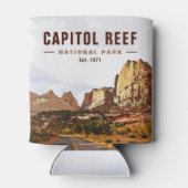 Nationaal Park Cathedraal vallei van Capitol Reef Blikjeskoeler (Achterkant)