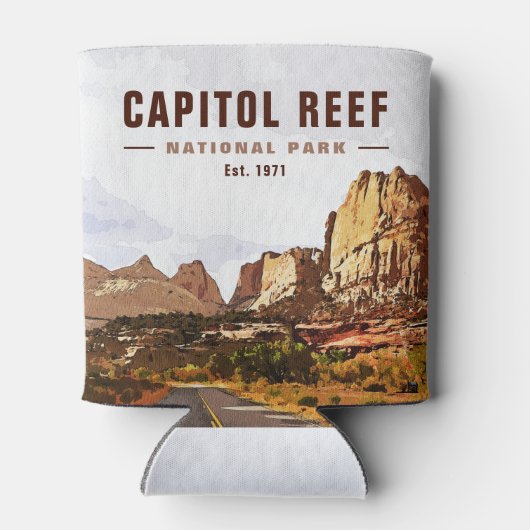 Nationaal Park Cathedraal vallei van Capitol Reef Blikjeskoeler (Achterkant)