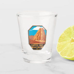Nationaal Park Cathedraal vallei van Capitol Reef Shot Glas