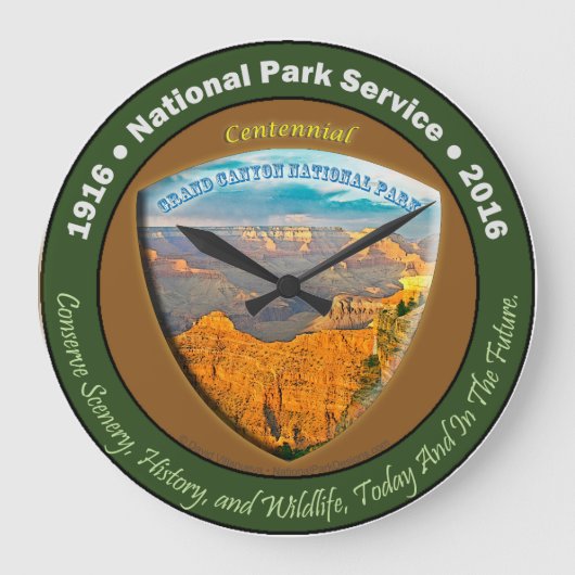 Nationaal Park Centennial Clock Grand Canyon Grote Klok (Voorkant)