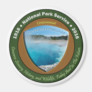 Nationaal Park Centennial Magnet Yellowstone 3 In Magneet