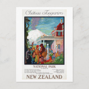 Nationaal park Chateau Tongariro Nieuw-Zeeland Pos Briefkaart