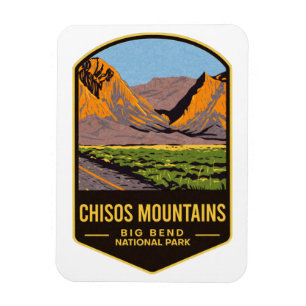 Nationaal park Chisos Mountains Big Bend Magneet