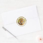 Nationaal park Chitwan Ronde Sticker (Envelop)