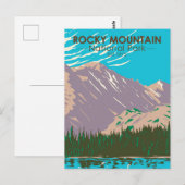 Nationaal park Colorado Beer Lake Rocky Mountain Briefkaart (Voorkant / Achterkant)