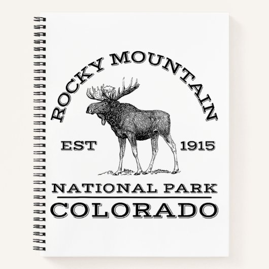 Nationaal park Colorado Moose Hike O Notitieboek (Voorkant)