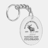 Nationaal park Colorado Moose Hike O Sleutelhanger (Voorkant Links)