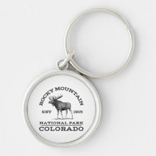Nationaal park Colorado Moose Hike O Sleutelhanger