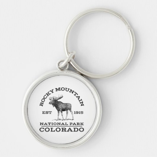 Nationaal park Colorado Moose Hike O Sleutelhanger (Voorkant)