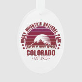 Nationaal Park Colorado Retro Ornament (voorkant)