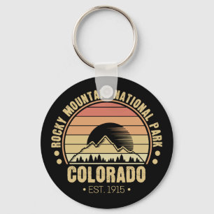 Nationaal Park Colorado Retro Sleutelhanger