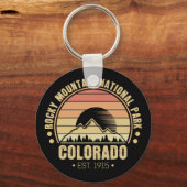 Nationaal Park Colorado Retro Sleutelhanger (Voorkant)