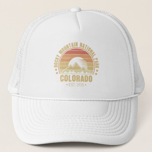 Nationaal Park Colorado Retro Trucker Pet (Voorkant)