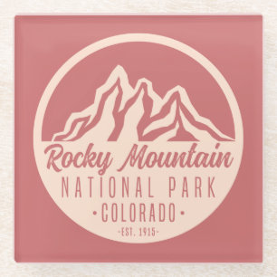Nationaal Park Colorado Rocky Mountain Glazen Onderzetter