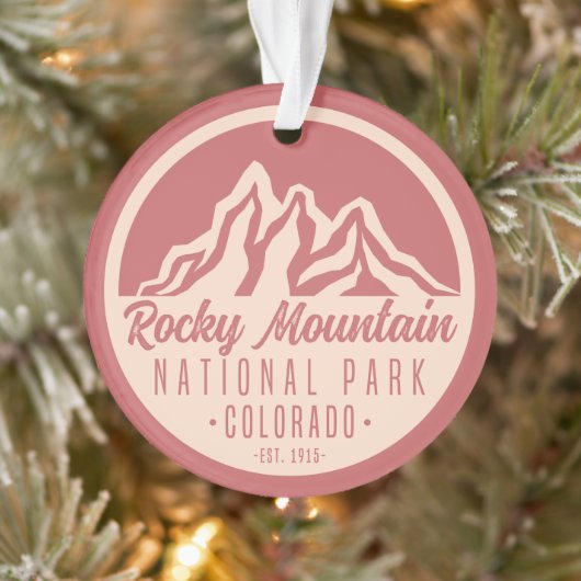 Nationaal Park Colorado Rocky Mountain Ornament (Boom)