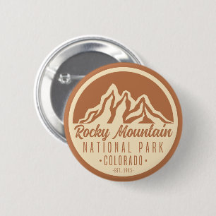 Nationaal Park Colorado Rocky Mountain Ronde Button 5,7 Cm