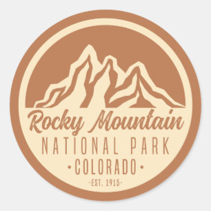 Nationaal Park Colorado Rocky Mountain Ronde Sticker