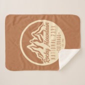Nationaal Park Colorado Rocky Mountain Sherpa Deken (Voorkant (horizontaal))