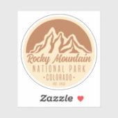 Nationaal Park Colorado Rocky Mountain Sticker (Vel)