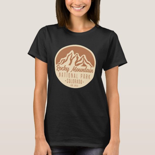 Nationaal Park Colorado Rocky Mountain T-shirt (Voorkant)