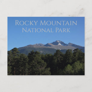 Nationaal park Colorado van het peak Rocky Briefkaart