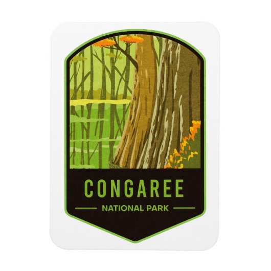 Nationaal park Congaree Magneet (Verticaal)