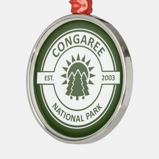 Nationaal park Congaree Metalen Ornament (Links)