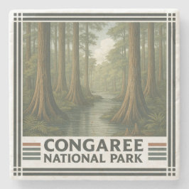 Nationaal park Congaree Stenen Onderzetter
