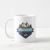 Nationaal park Cool Rustic Rocky Mountain Koffiemok (Links)